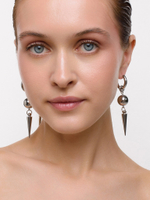 Серьги "Thorn and Ball" Silver