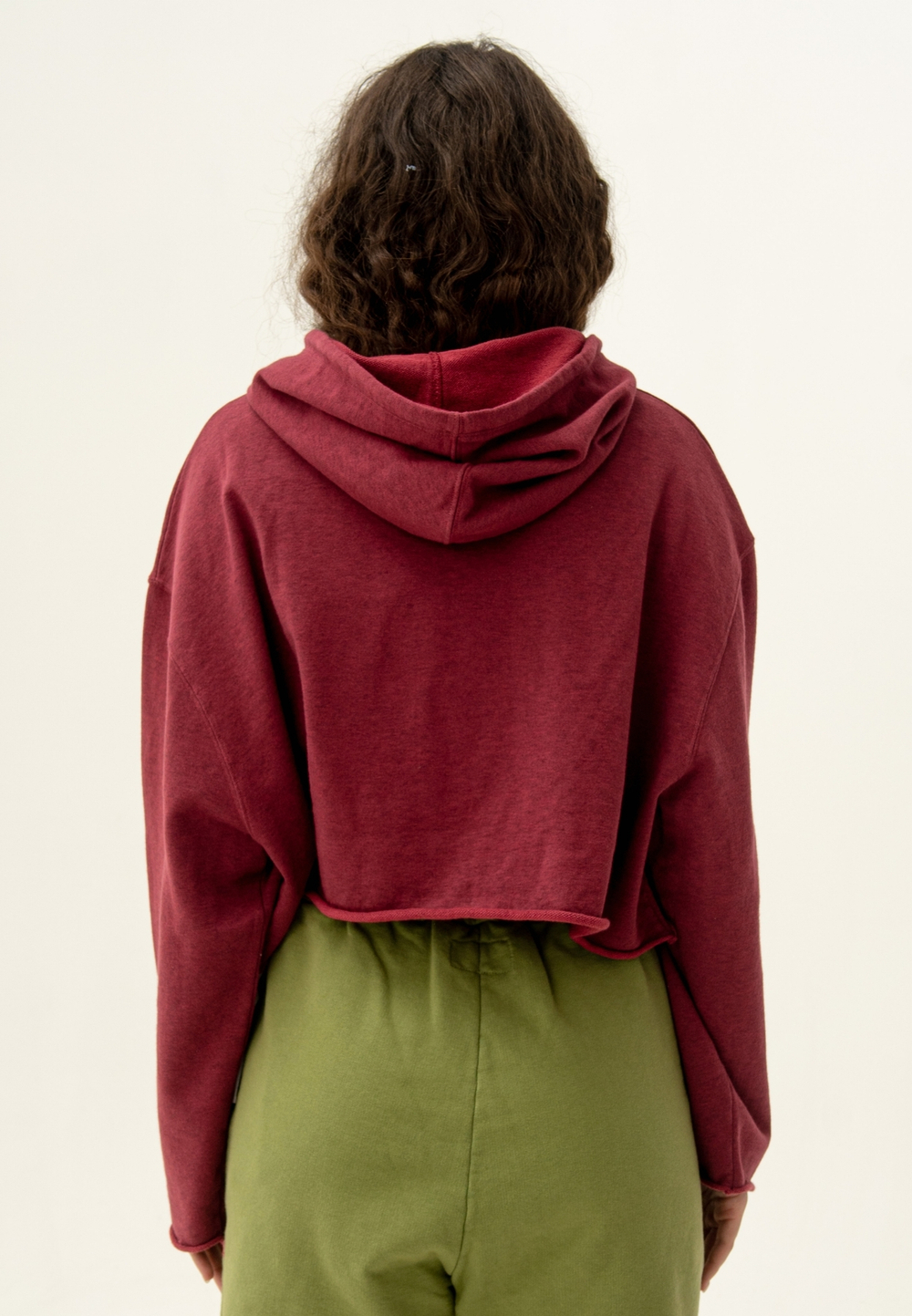 Худи Bowery NYC укороченное оверсайз Ruby