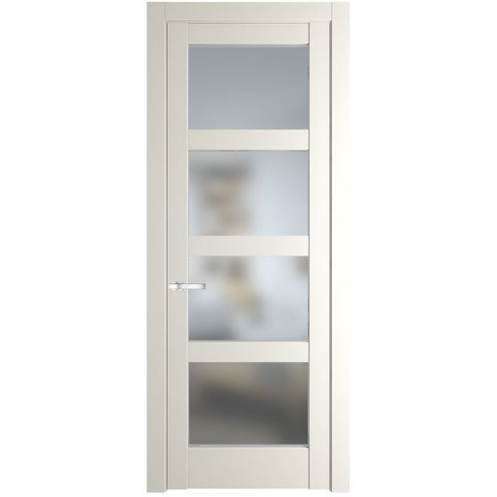 Межкомнатная дверь эмаль Profil Doors 3.4.2PD перламутр белый стекло матовое