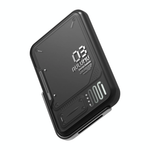 Внешний аккумулятор MagSafe с подставкой Aulumu M03 Battery Pack (3500 мА·ч) Внешний аккумулятор в футуристическом стиле | Беспроводная зарядка: Qi 5 Вт. Проводная зарядка: нет. Есть LED-индикация. Энергоёмкость — 12,95 Вт·ч