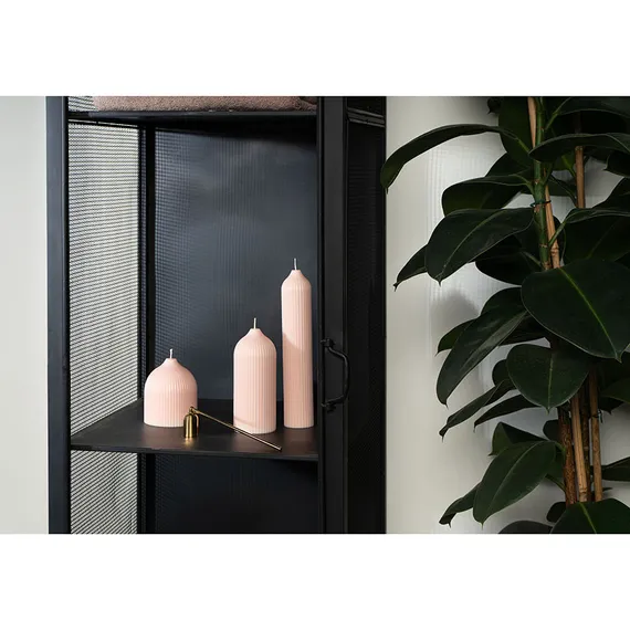 Свеча декоративная бежево-розого цвета Edge 10,5 см