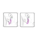 Розовый вибромассажер 18см с гибким клиторальным отростком Adrien Lastic G-Wave