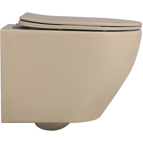 Унитаз Abber Bequem AC1100MBB подвесной Бежевый матовый с сиденьем Микролифт