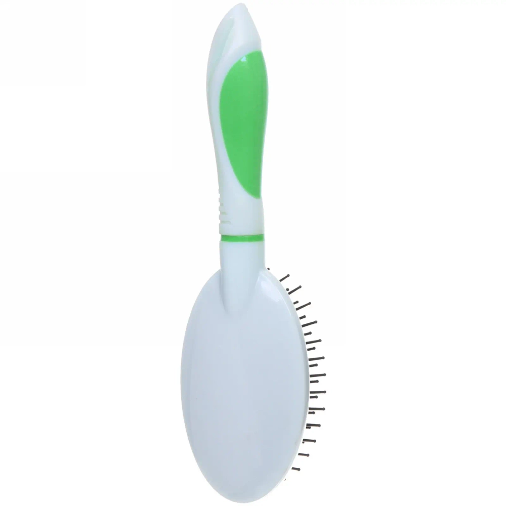 Расческа массажная «Kamila Beauty», овальная большая, цвет белый, 24см