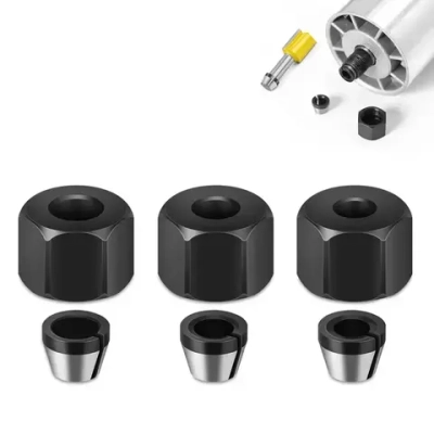 Цанга 6/6.35/8 мм для кромочного фрезера. 3 шт