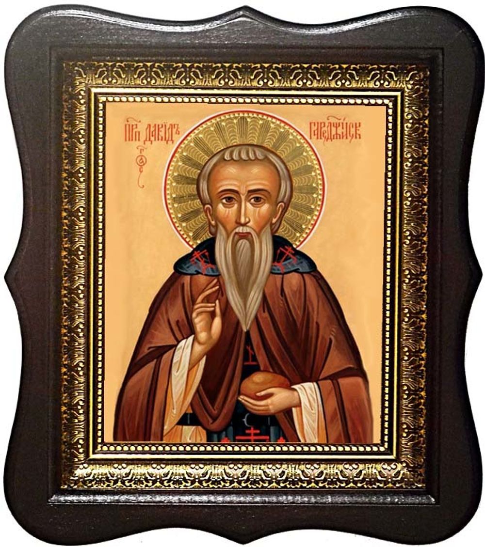 Давид Гареджийский преподобный. Икона на холсте.