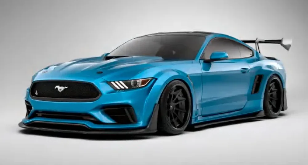 Карбоновый широкий обвес для Ford Mustang S550 2015-2023 Форд Мустанг тюнинг Robot robotbodykits
