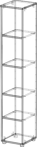 Стеллаж узкий