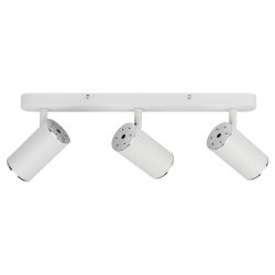Светильник настенно-потолочный спот ЭРА OL35-3 WH MR16 GU10 IP20 белый хром | Накладные светильники