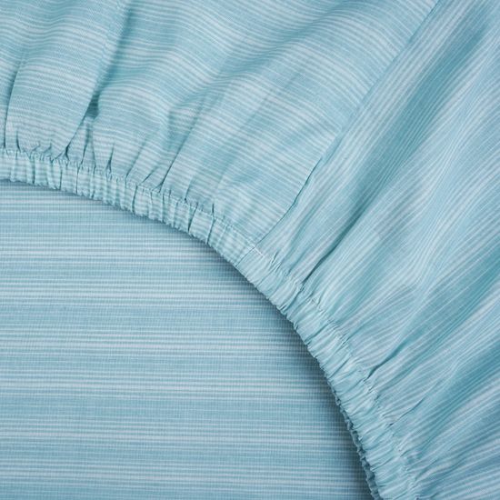 Простыня на резинке  Августа,  180x200х30 см. , бязь  DOMTEKC