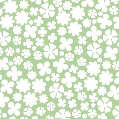 Нежный цветочный однотонный принт