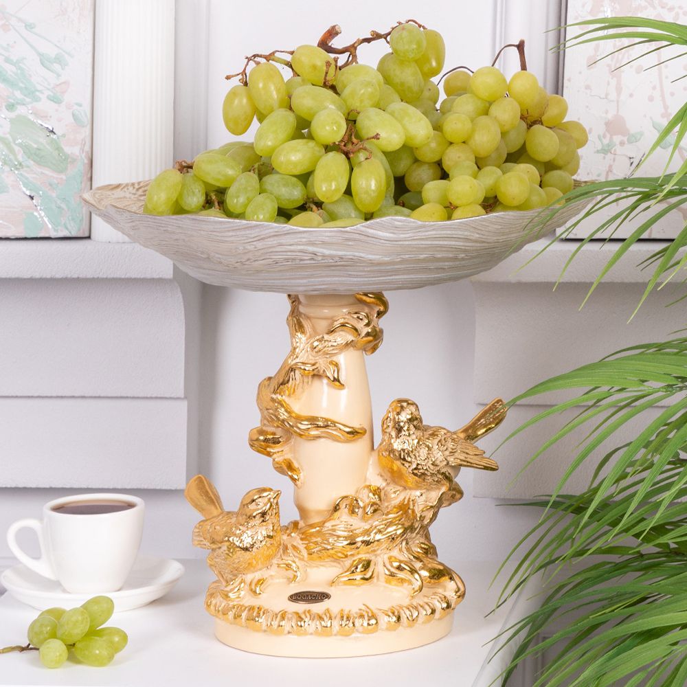 Фруктовница-конфетница Мелодия Любви Айвори