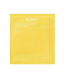 Biodance Radiant Vita Niacinamide Real Deep Mask гидрогелевая маска с ниацинамидом для сияния кожи