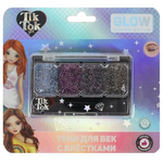 Тени д/век 4цв. 8г. с блестками YS98053-TTG (Tik Tok girl)
