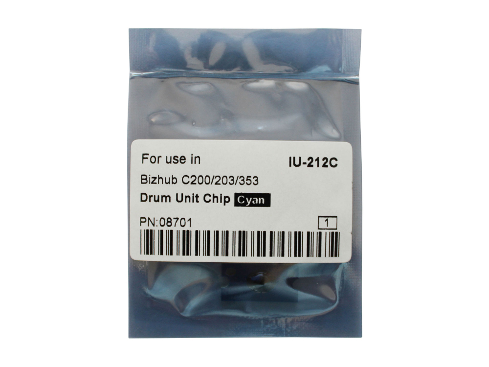 Чип драм-юнита для KONICA MINOLTA Bizhub C200/C200E/C203/C253/C353 (CET) Cyan, (WW), 90000 стр., (унив.), CET8701