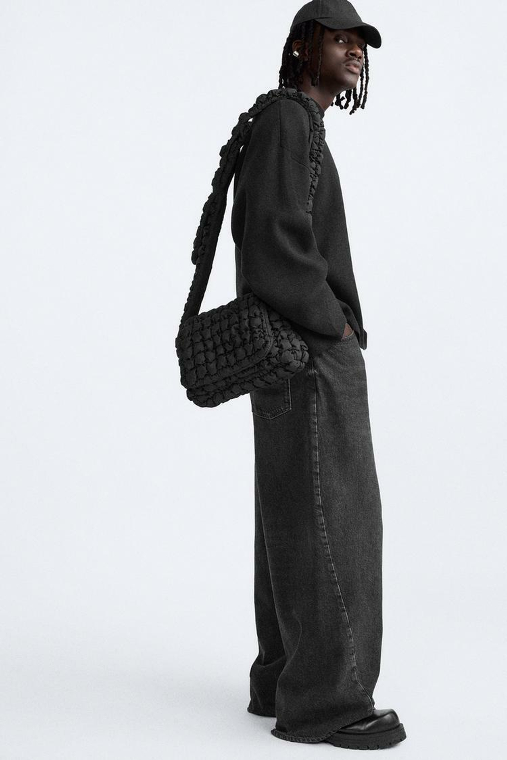 ZARA СУМКА SOFT — LIMITED EDITION, ЧЕРНЫЙ