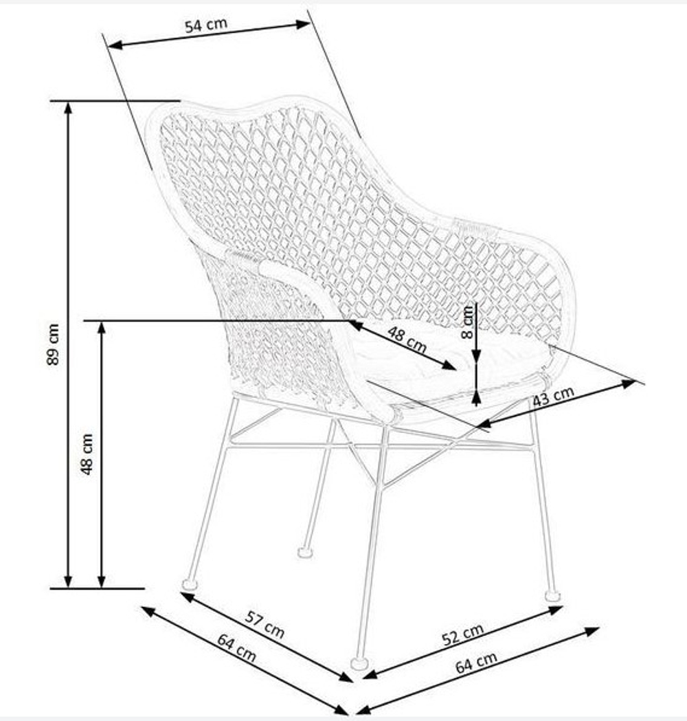Стул HALMAR K336 темно-коричневый