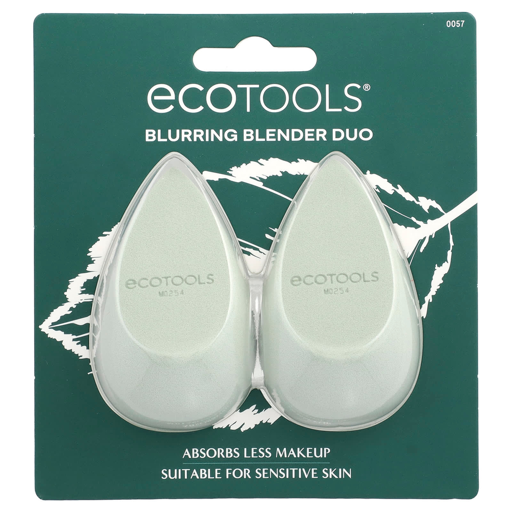 EcoTools, растушевка, для блендера, дуэт, 2 спонжа