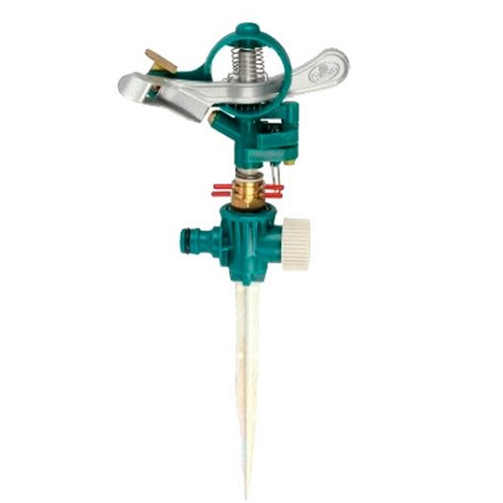 Распылитель импульсный, металлический, 490 м2 полив, на пике, RACO