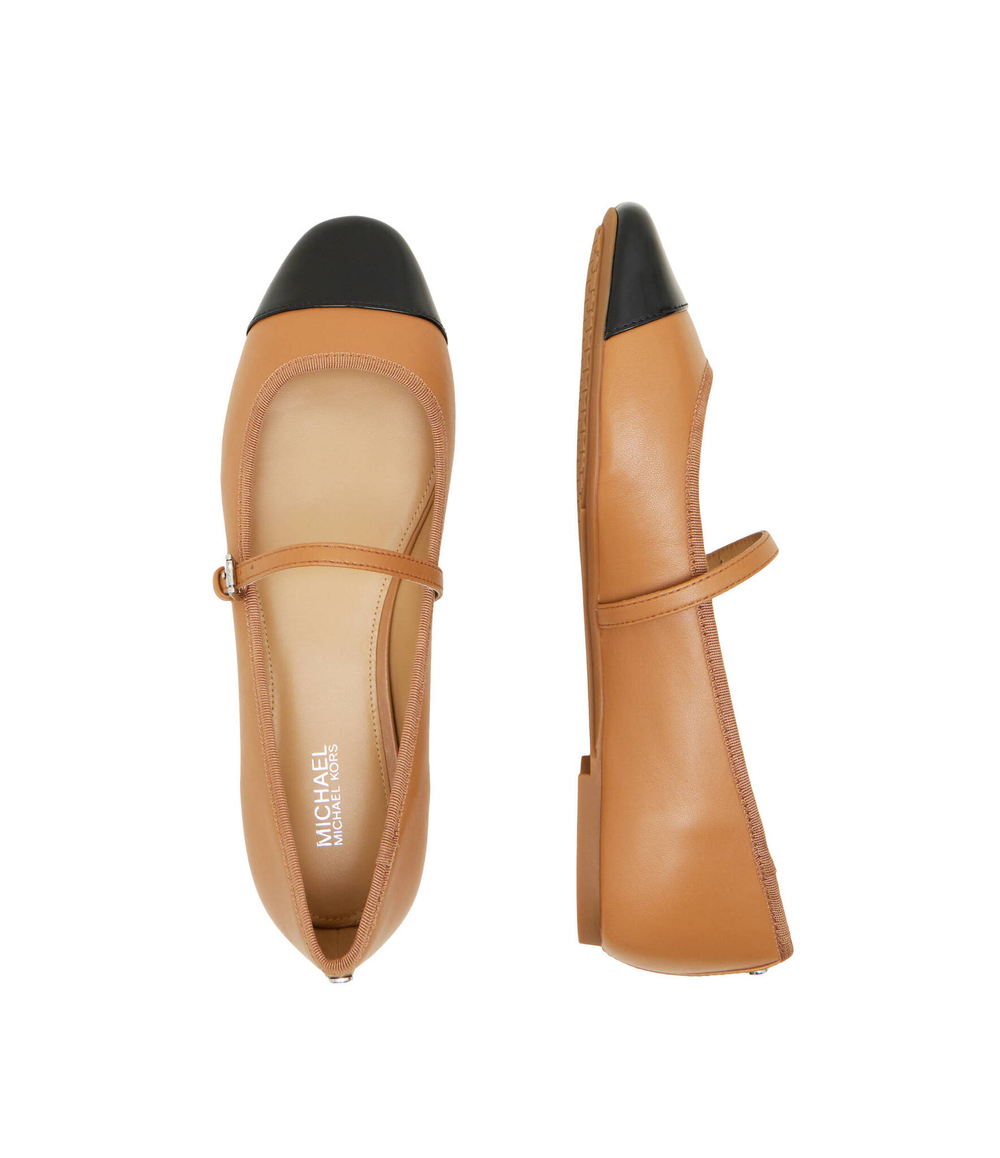 Кожаные балетки Michael Kors - коричневый(40S4MAFS2L)