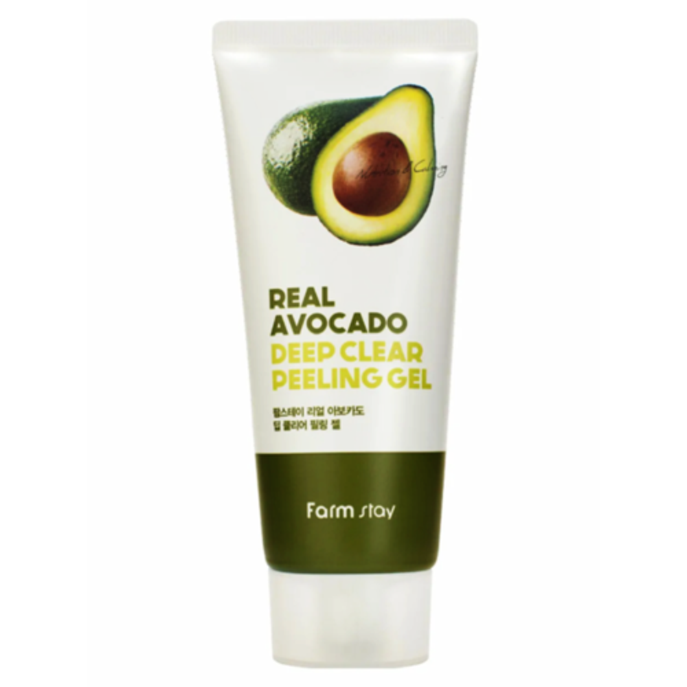 [Farm Stay] Real Avocado Deep Clear Peeling Gel - Пилинг-гель для лица с авокадо, 100 мл