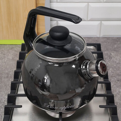 Чайник 3л со свистком "Bon Appetit" (мокрый асфальт)