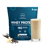 MRM Nutrition, сывороточный протеин с пробиотиками и постбиотиками, ваниль, 2270 г (5 фунтов)
