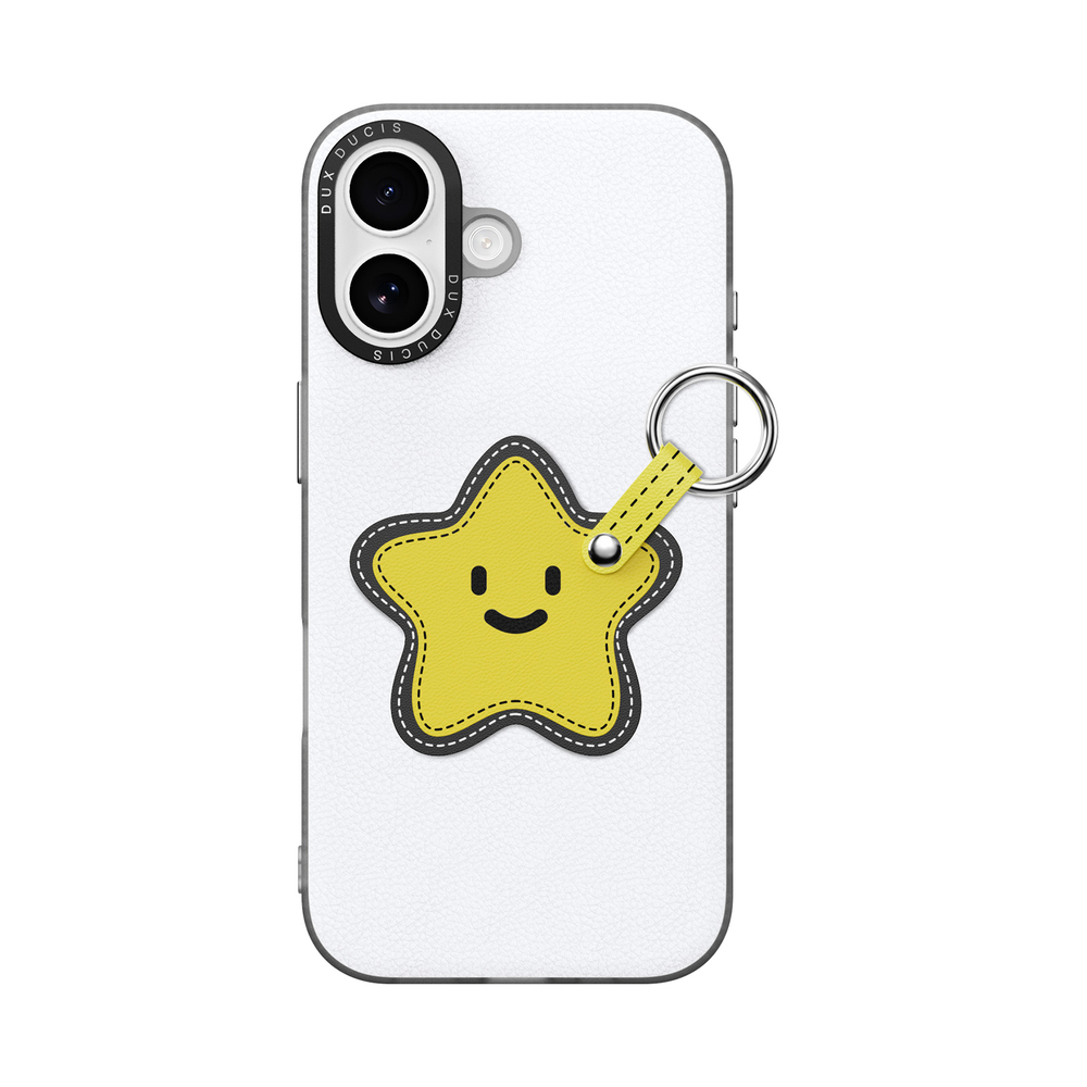 Чехол белого цвета (Star Edition) для iPhone 17, серия Luvy Series Case (со съемным ремешком) от Dux Ducis