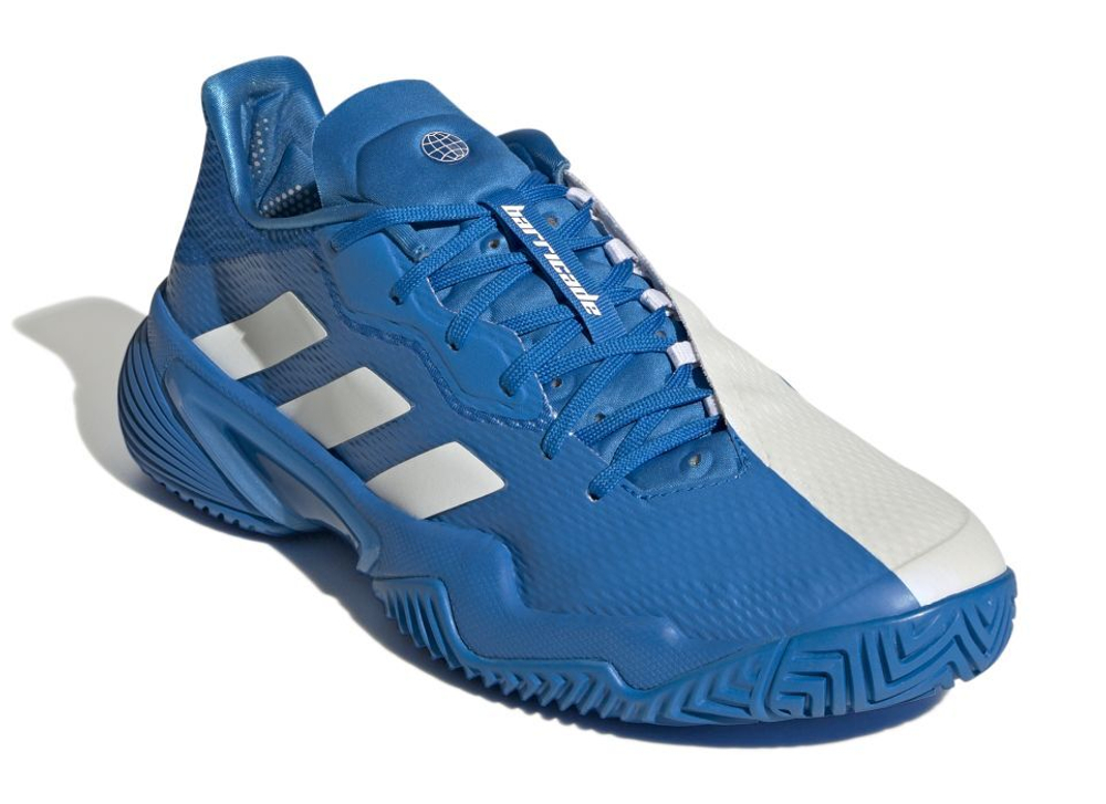 Мужские кроссовки теннисные Adidas Barricade M - blue rush/cloud white/blue rush