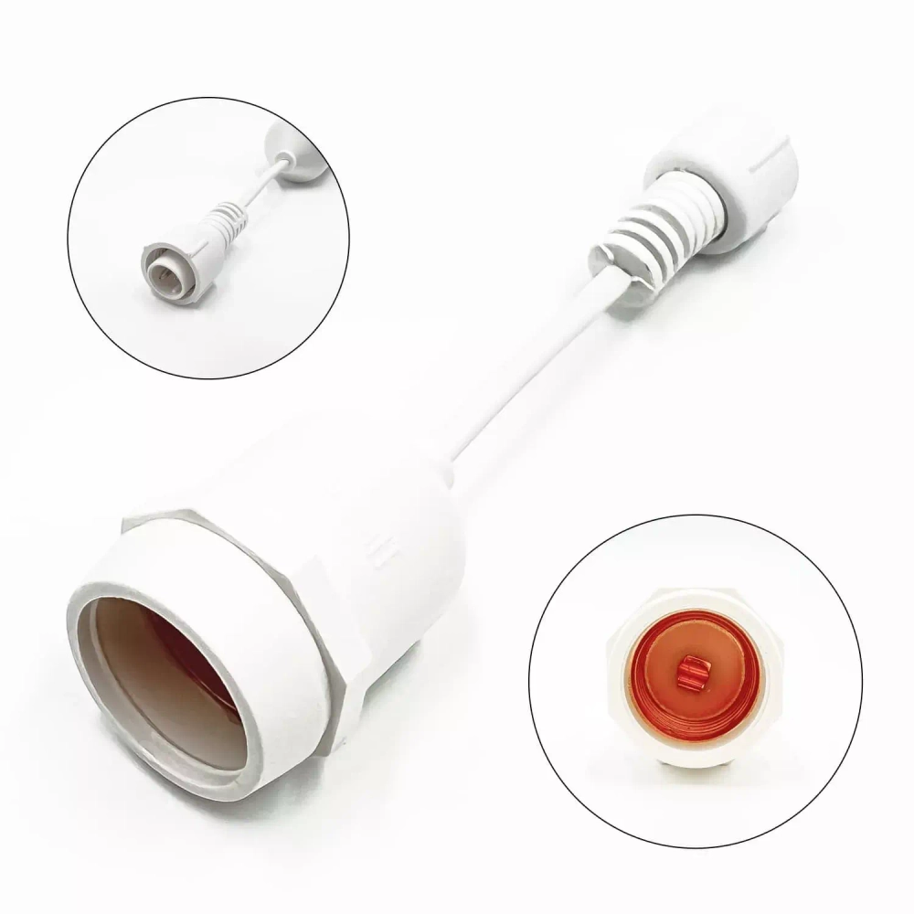 Белт-Лайт UNIBELT 10 м., провод белый Каучук, шаг 50 см., 20 подвесных патронов, IP65, LTC (UBL10m/20L-8)