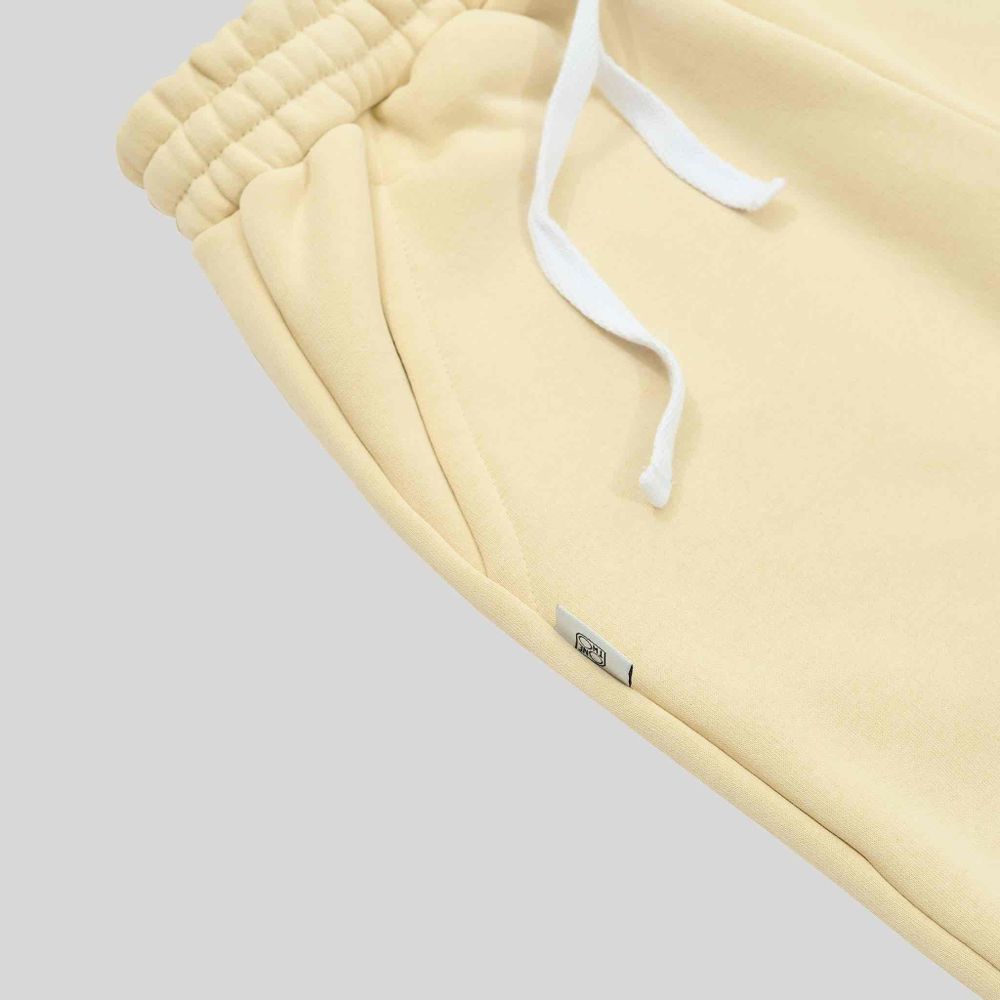 Брюки One Two Multicolor Широкие с начесом летний песок