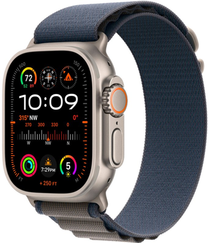 Умные часы Apple Watch Ultra 2 49mm Titanium Blue Alpine Loop L (MRFD3)