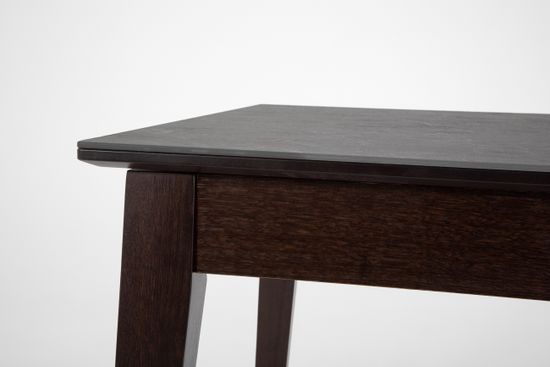 Стол Франк-М (дуб/нога венге/столешница керамика жемчуг)