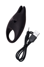 Виброкольцо Erotist силикон черное 7,9 см