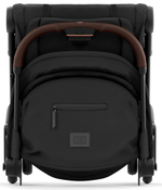 Коляска Cybex Coya Rosegold Frame Cloud T i-Size Mirage Grey Plus Sepia Black с дождевиком и бампером