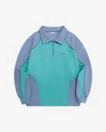 Толстовка Ymkashix College star пыльно-синяя / бирюзовая