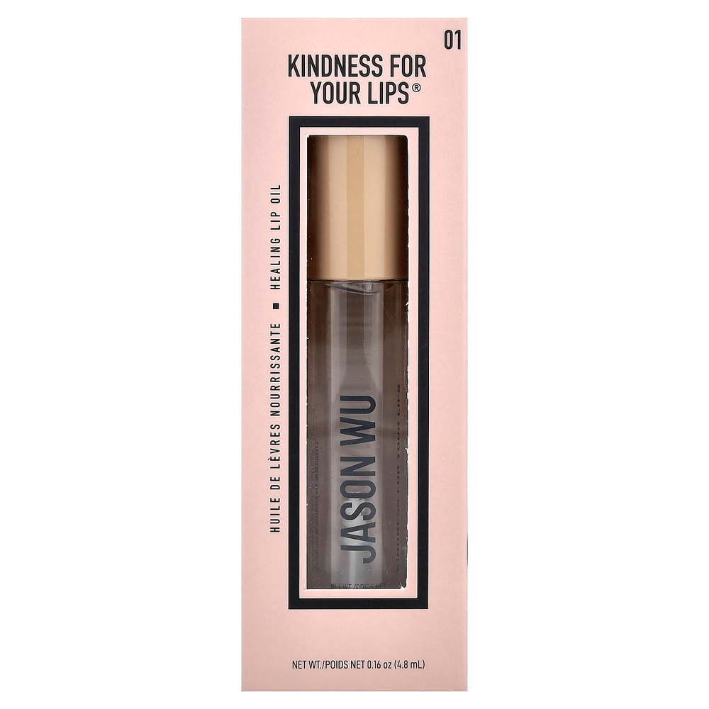 Jason Wu, Kindness For Your Lips®, заживляющее масло для губ, оттенок питательный, 4,8 мл (0,16 унции)