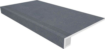 Комплект (Ступень LN04 (33x120) непол. (прямоугол. бортик) + Подступенок (14,5x120))