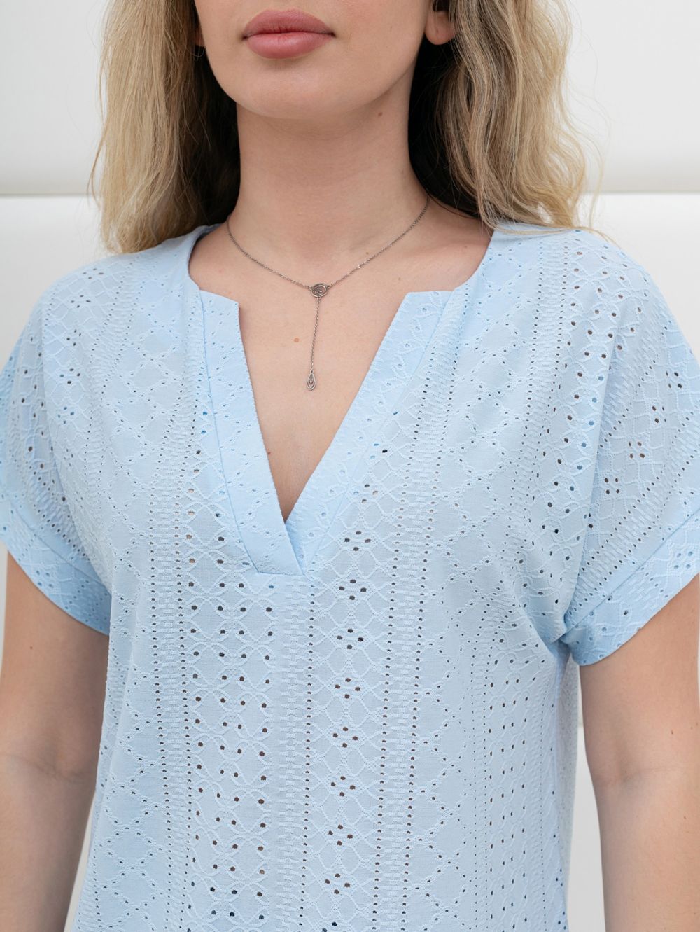 Блузка Дис Виотекс ГОЛУБОЙ