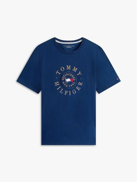Футболка Tommy Hilfiger Circle Flag Logo Light Navy