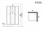 Душевая кабина Niagara Classic NG-1108-14BKT 90x90
