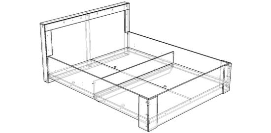 Каркас кровати ЛИВЕРПУЛЬ-1