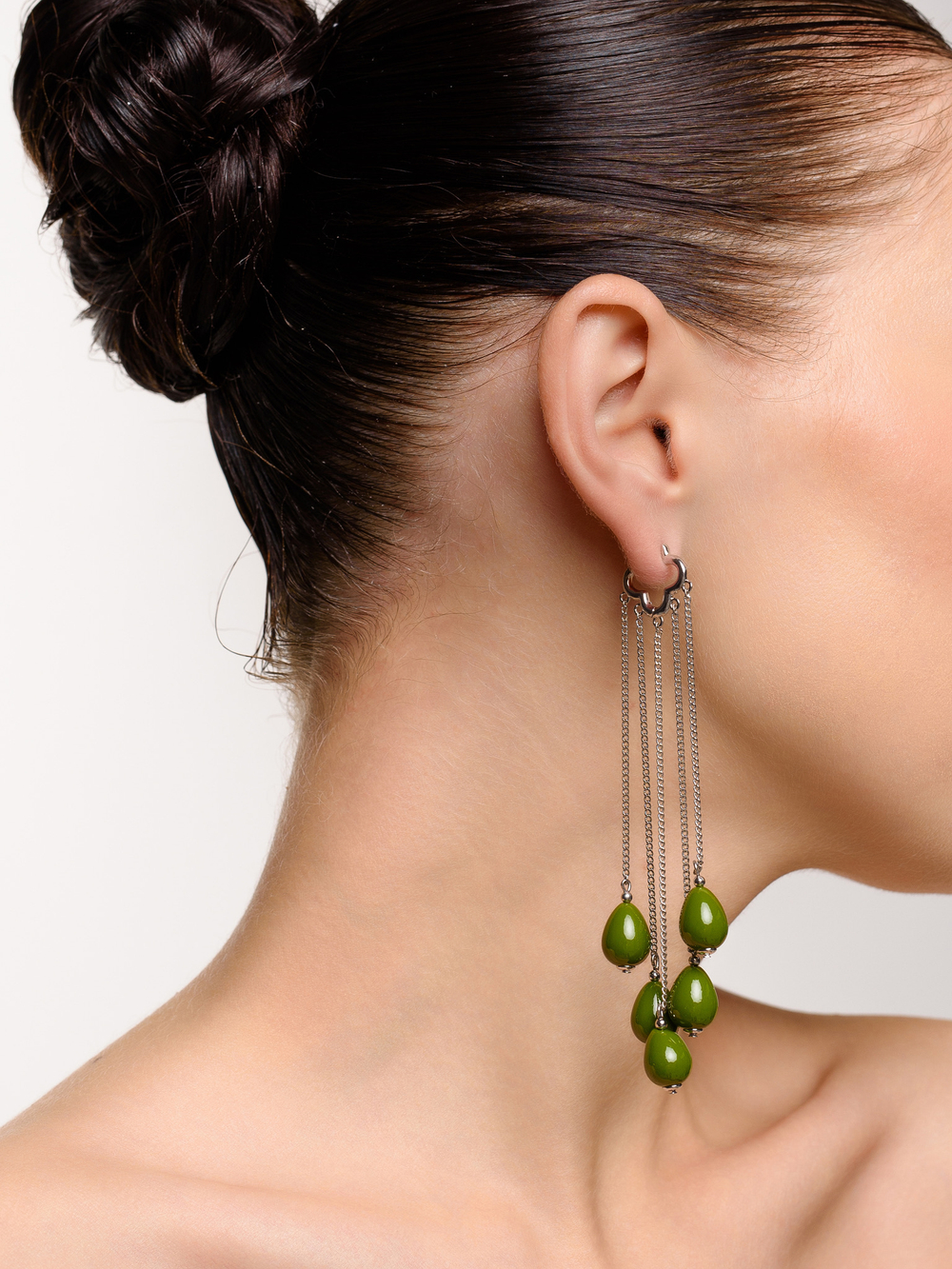 Серьги "Cloud" Green