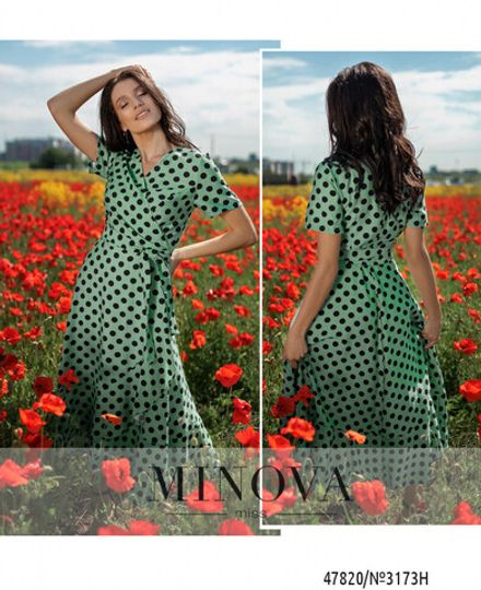Платье 3173Н-Мятный Minova