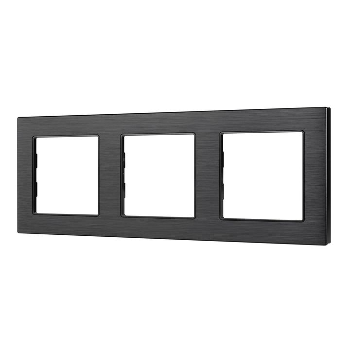 Рамка алюминиевая FRM-PRESTO-ALS-3-BK Arlight 043857