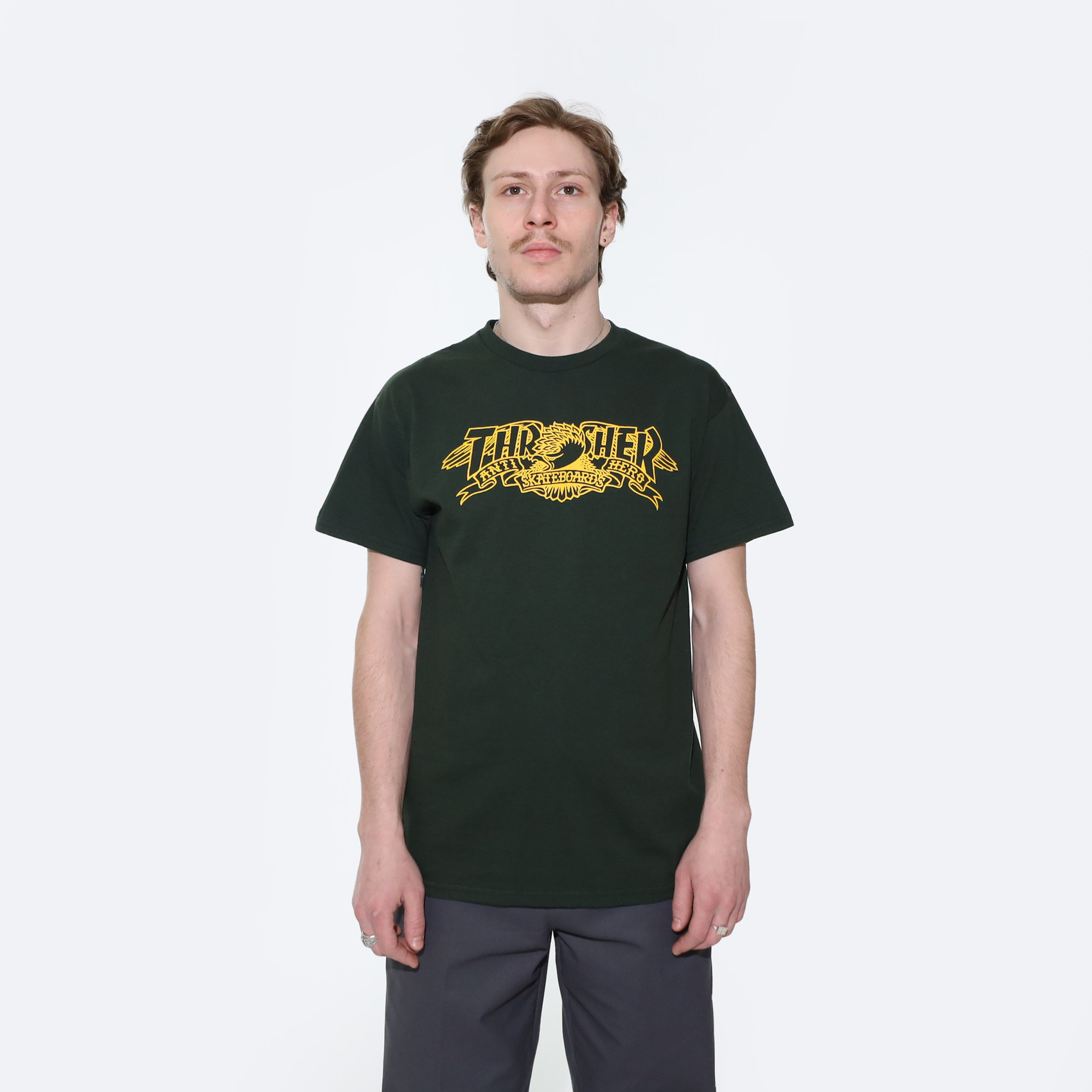 Футболка Thrasher Mag Banner T-Shirt (forest green) артикул: - купить в магазине Дайс