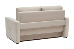 Диван Отто, шагающая еврокнижка, велюр, бежевый