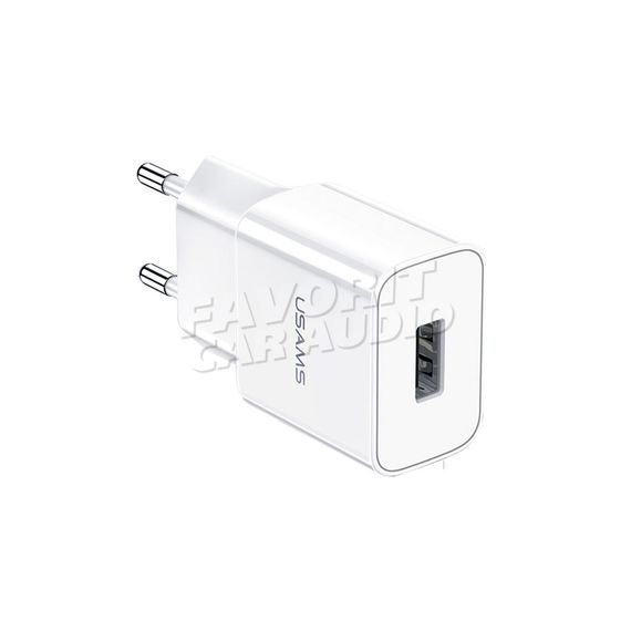 СЗУ 1 USB Usams US-CC060 T11 2100mA пластик белый