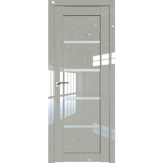 Фото межкомнатной двери экошпон Profil Doors 2.09L галька люкс стекло матовое