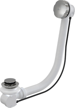 Сифон A56K  для ванны автомат металл/металл